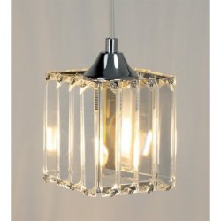 Casino Zwis 1xE27 60W Chrom/Transparentny