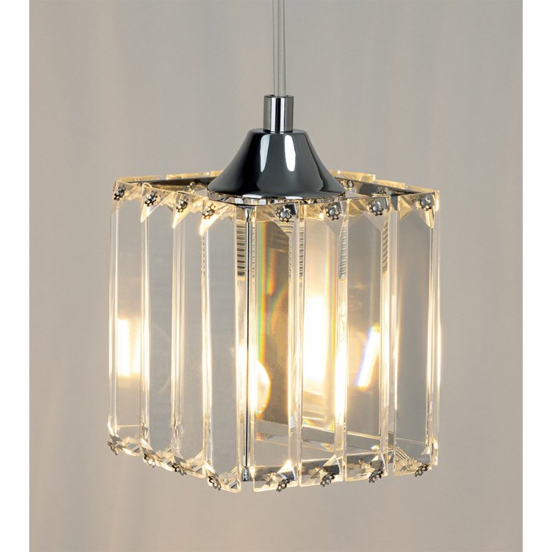 Casino Zwis 1xE27 60W Chrom/Transparentny