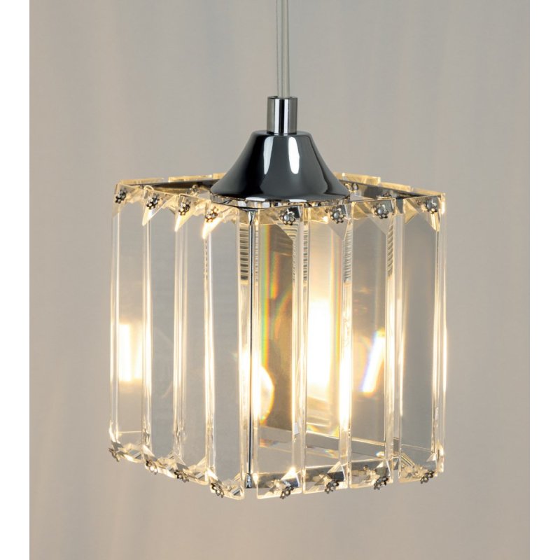 Casino Zwis 2xE27 60W Chrom/Transparentny