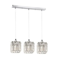 Casino Zwis 3xE27 60W Chrom/Transparentny