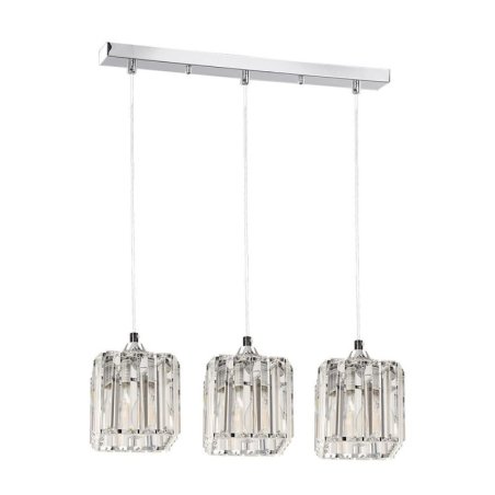 Casino Zwis 3xE27 60W Chrom/Transparentny