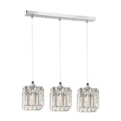 Casino Zwis 3xE27 60W Chrom/Transparentny