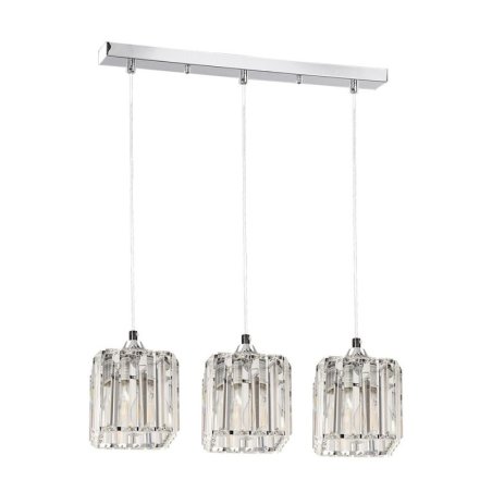 Casino Zwis 3xE27 60W Chrom/Transparentny