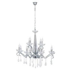 Alessa Lampa Wisząca 12xE14 40W Chrom/Transparentny