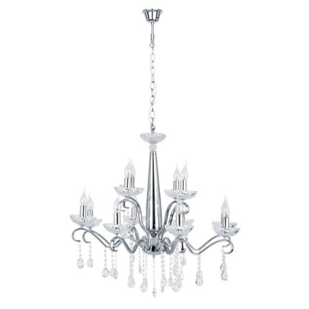 Alessa Lampa Wisząca 12xE14 40W Chrom/Transparentny