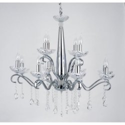 Alessa Lampa Wisząca 12xE14 40W Chrom/Transparentny