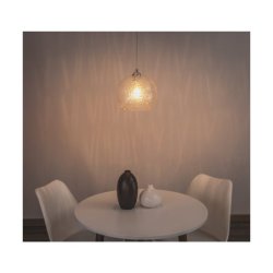 Universe Lampa Wisząca 1xE27 Max.60W Chrom/Transparentny/Transparentny