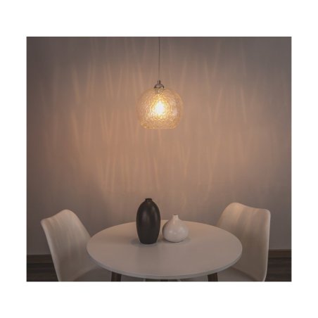 Universe Lampa Wisząca 1xE27 Max.60W Chrom/Transparentny/Transparentny
