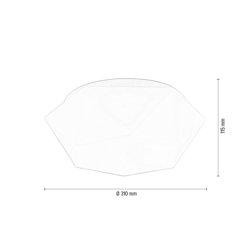 Gea Lampa Sufitowa 1xLED Zintegrowany 12W Biały/Biały