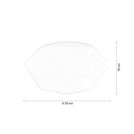 Gea Lampa Sufitowa 1xLED Zintegrowany 12W Biały/Biały