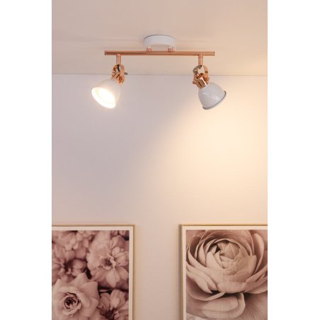 Anita Listwa Sufitowa 2xGU10 50W Miedziany/Biały