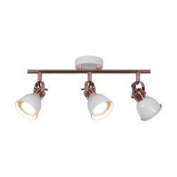 Anita Listwa Sufitowa 3xGU10 50W Miedziany/Biały