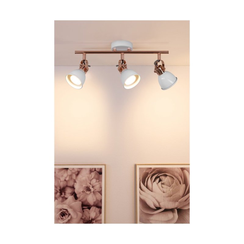 Anita Listwa Sufitowa 3xGU10 50W Miedziany/Biały