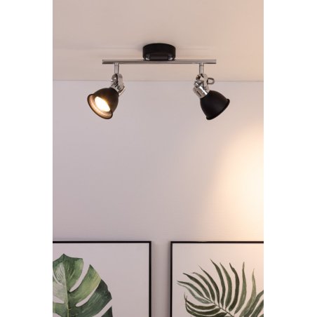 Anita Lampa Sufitowa 2xGU10 Max.50W Czarny/Chrom