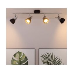 Anita Lampa Sufitowa 4xGU10 Max.50W Czarny/Chrom