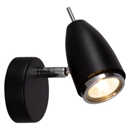 Linda Kinkiet 1xGU10 50W Czarny/Chrom