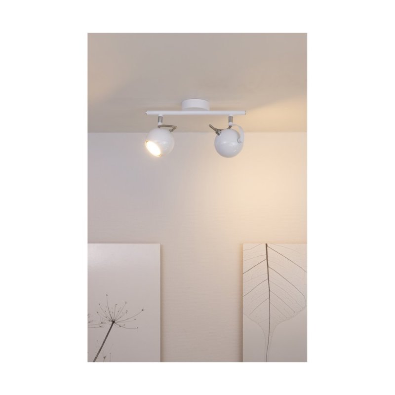 Lea Listwa Sufitowa 2xGU10 6W Biały/Chrom