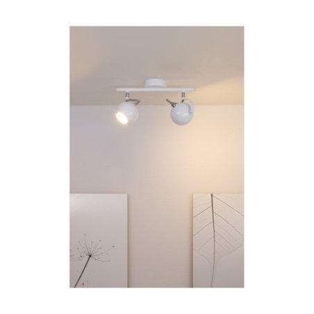 Lea Listwa Sufitowa 2xGU10 6W Biały/Chrom