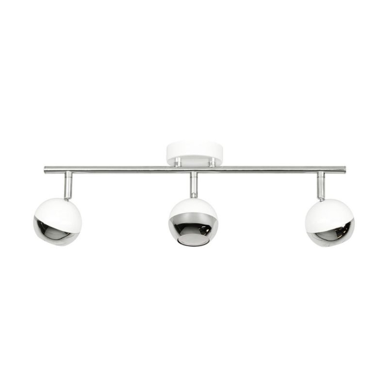 Bianca Listwa Sufitowa 3xGU10 50W Biały/Chrom