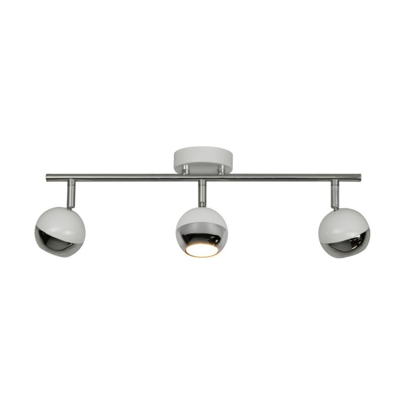 Bianca Listwa Sufitowa 3xGU10 50W Biały/Chrom