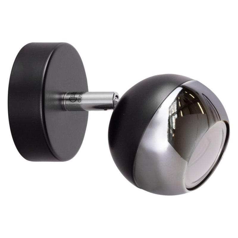 Bianca Kinkiet 1xGU10 Max.50W Czarny/Chrom