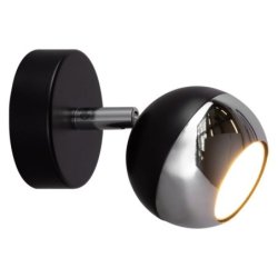 Bianca Kinkiet 1xGU10 Max.50W Czarny/Chrom