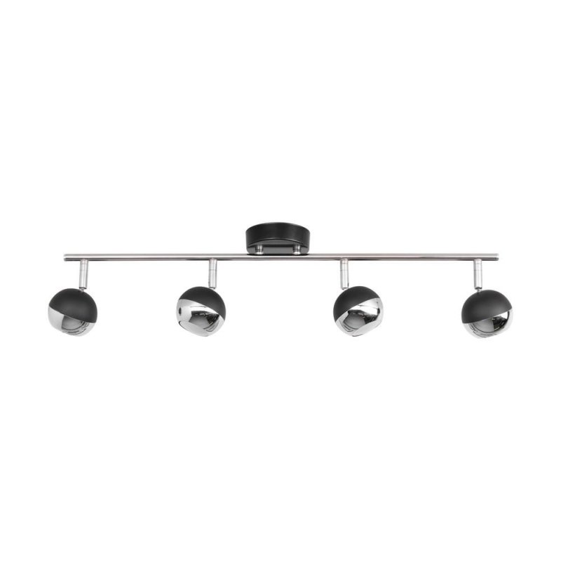 Bianca Listwa Sufitowa 4xGU10 50W Czarny/Chrom