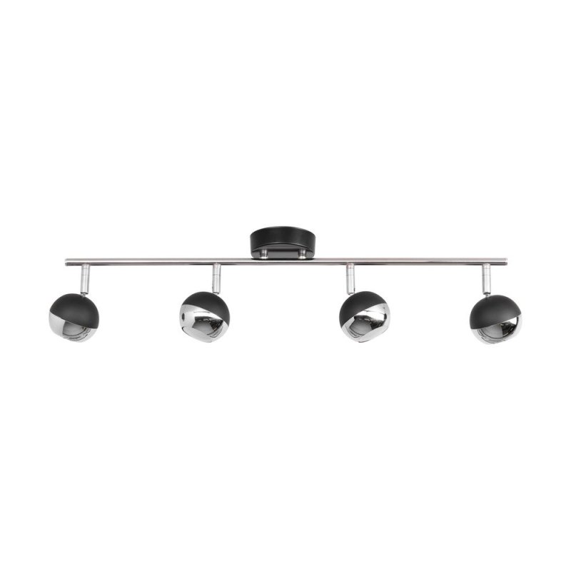 Bianca Listwa Sufitowa 4xGU10 50W Czarny/Chrom