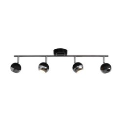 Bianca Listwa Sufitowa 4xGU10 50W Czarny/Chrom