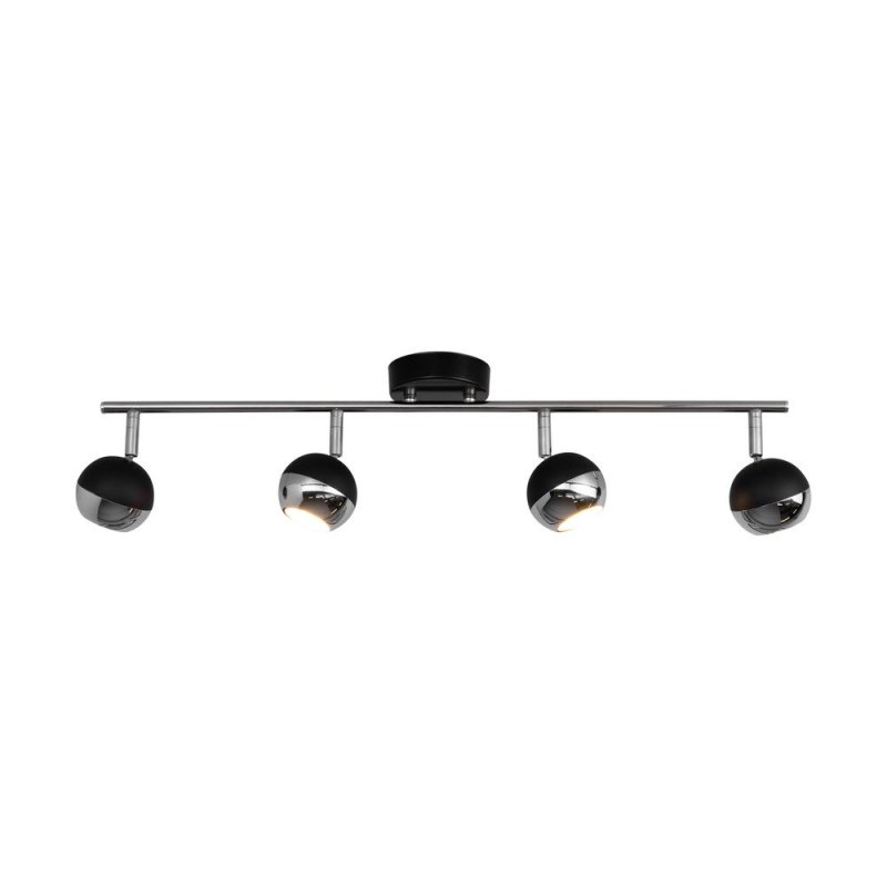 Bianca Listwa Sufitowa 4xGU10 50W Czarny/Chrom