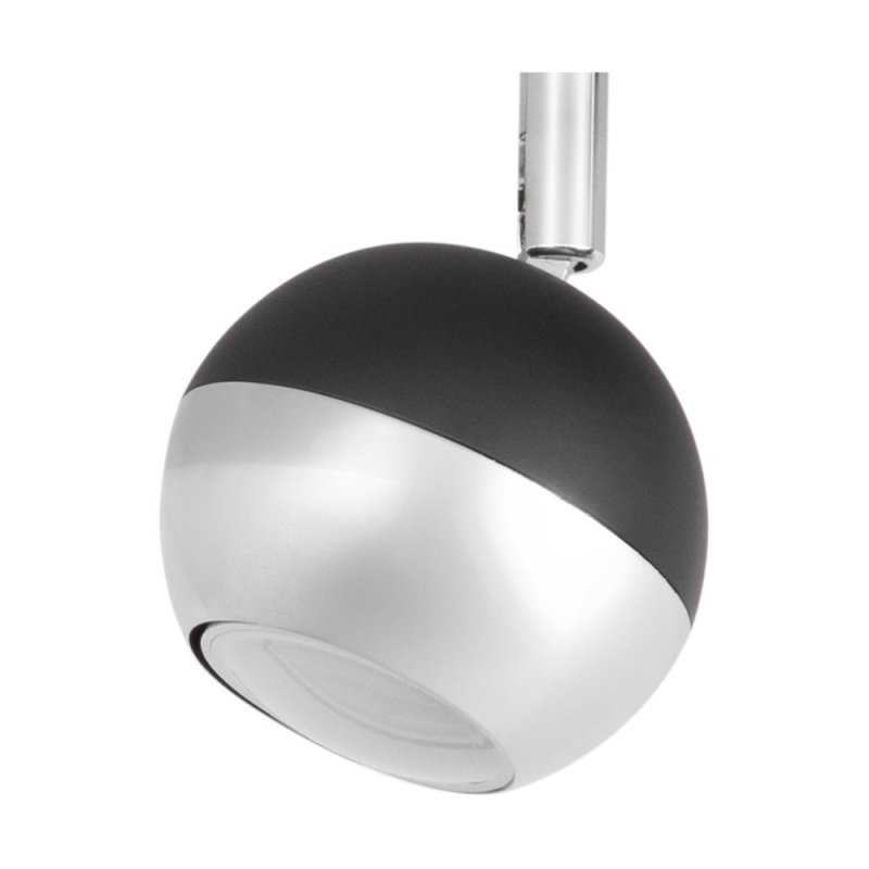 Bianca Listwa Sufitowa 4xGU10 50W Czarny/Chrom