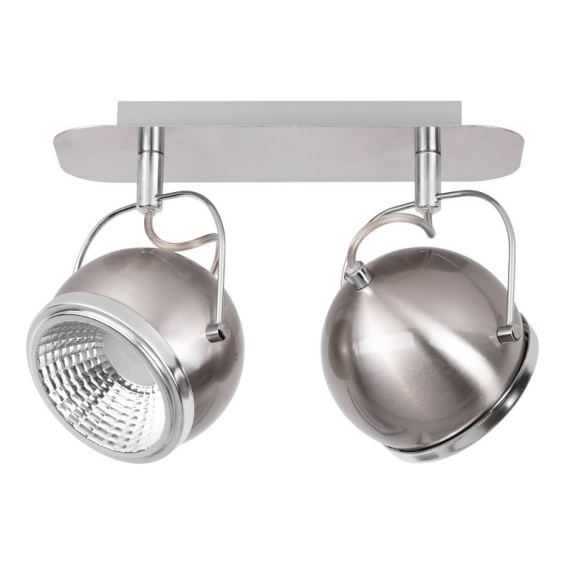 Ball Listwa Sufitowa incl. 2xGU10 LED 6W Satyna