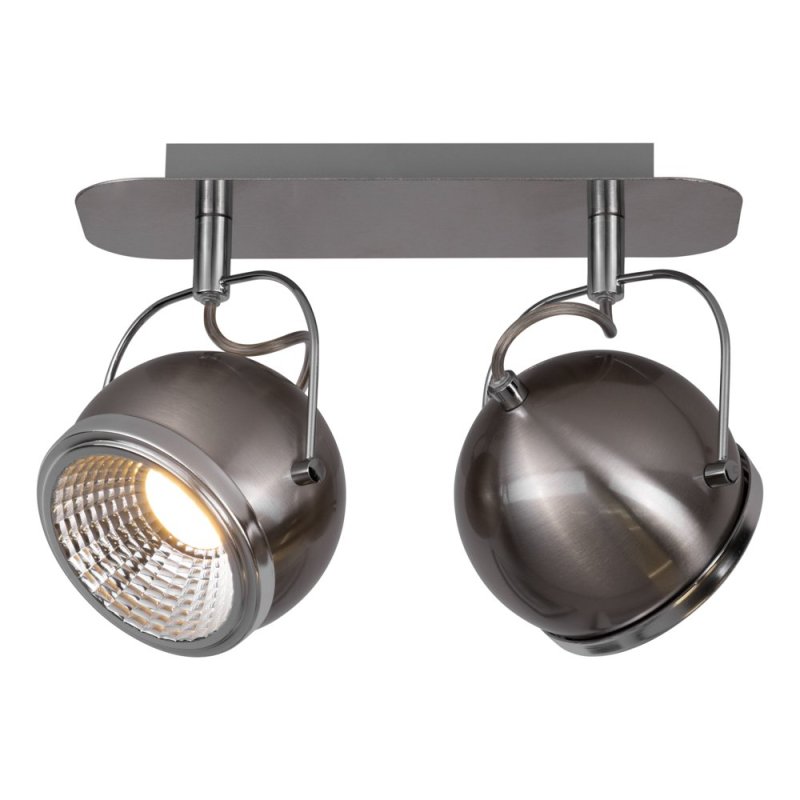 Ball Listwa Sufitowa incl. 2xGU10 LED 6W Satyna