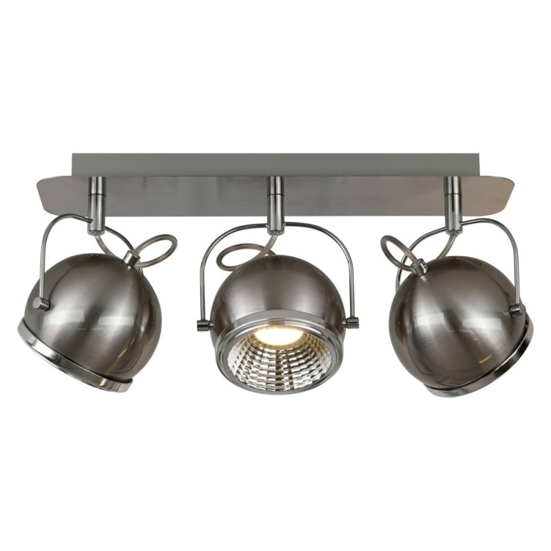 Ball Listwa Sufitowa incl. 3xGU10 LED 6W Satyna