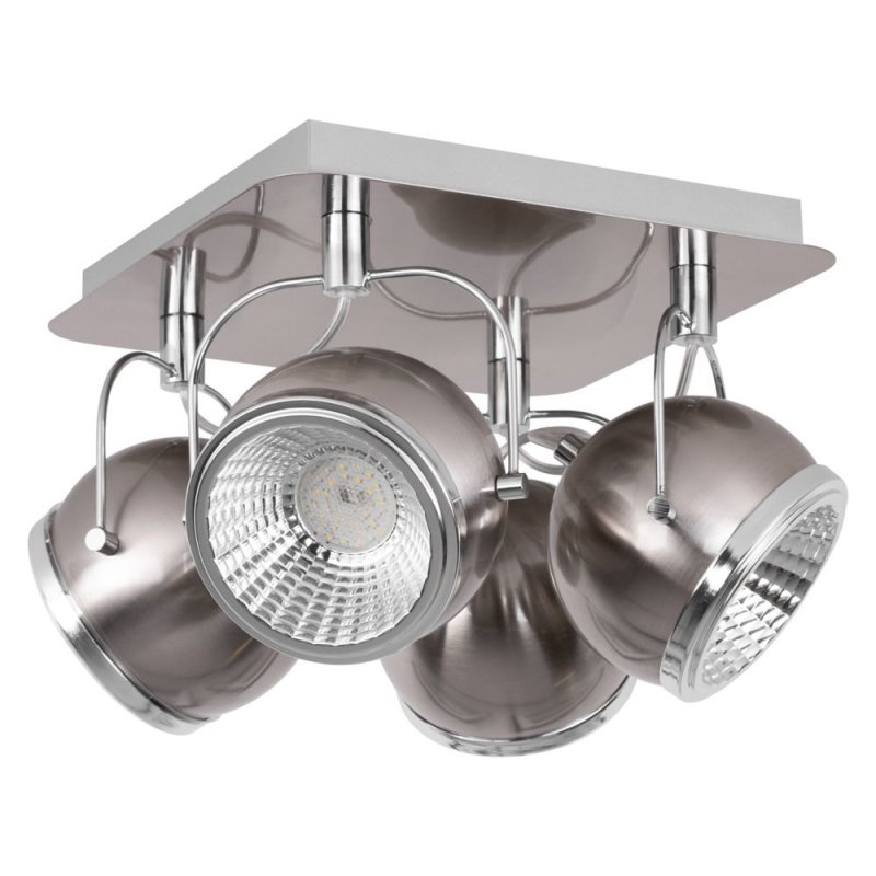 Ball Lampa Sufitowa incl. 4xGU10 LED 6W Satyna