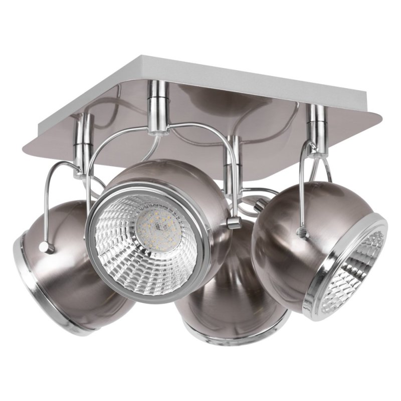 Ball Lampa Sufitowa incl. 4xGU10 LED 6W Satyna