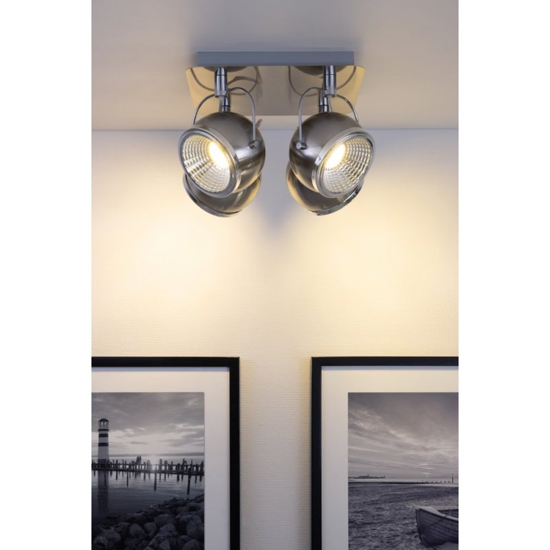 Ball Lampa Sufitowa incl. 4xGU10 LED 6W Satyna