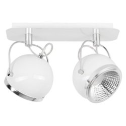 Ball Listwa Sufitowa incl. 2xGU10 LED 6W Biały