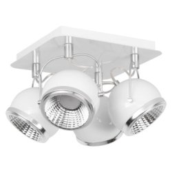 Ball Plafon incl. 4xGU10 LED 6W Biały