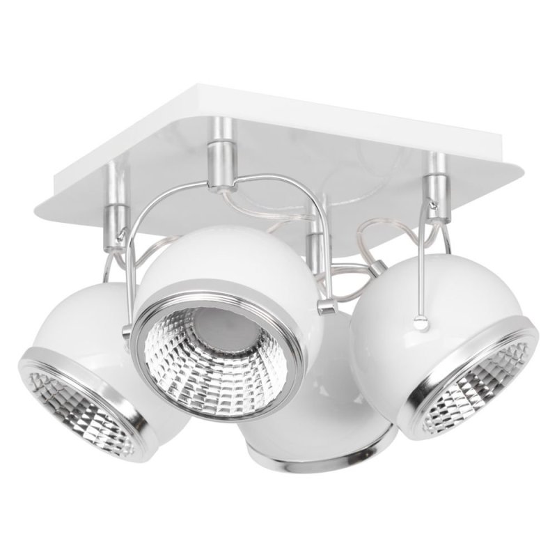 Ball Plafon incl. 4xGU10 LED 6W Biały