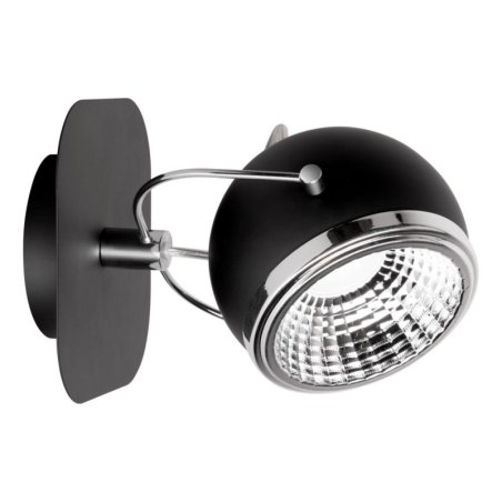 Ball Kinkiet incl. 1xGU10 LED 6W Czarny
