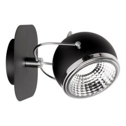 Ball Kinkiet incl. 1xGU10 LED 6W Czarny