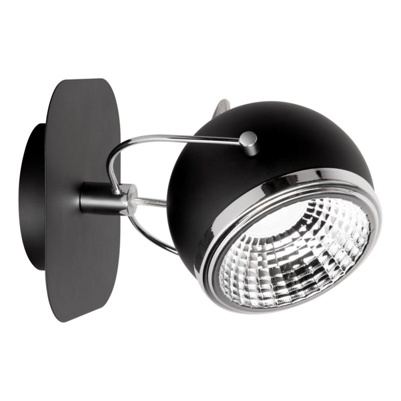 Ball Kinkiet incl. 1xGU10 LED 6W Czarny