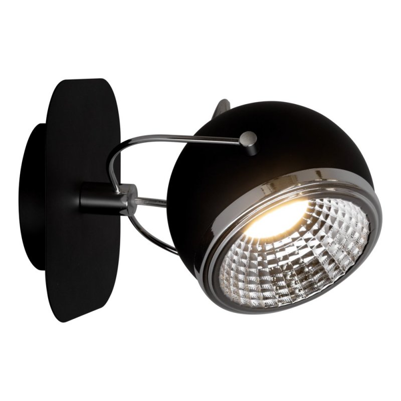 Ball Kinkiet incl. 1xGU10 LED 6W Czarny