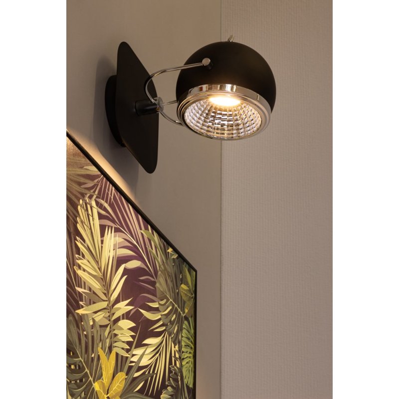 Ball Kinkiet incl. 1xGU10 LED 6W Czarny