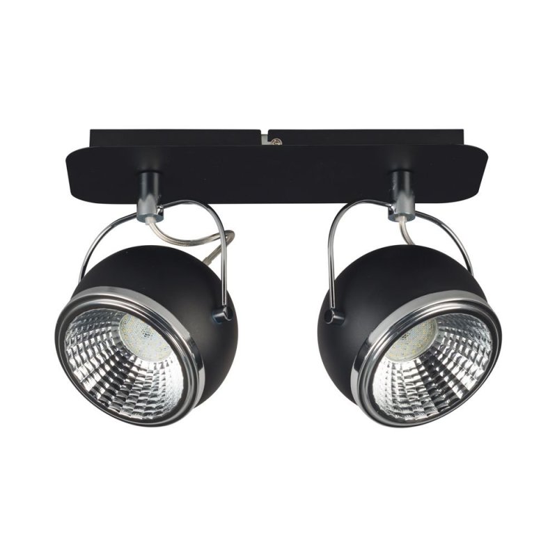 Ball Listwa Sufitowa incl. 2xGU10 LED 6W Czarny
