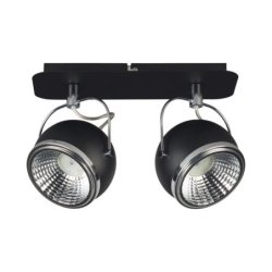 Ball Listwa Sufitowa incl. 2xGU10 LED 6W Czarny