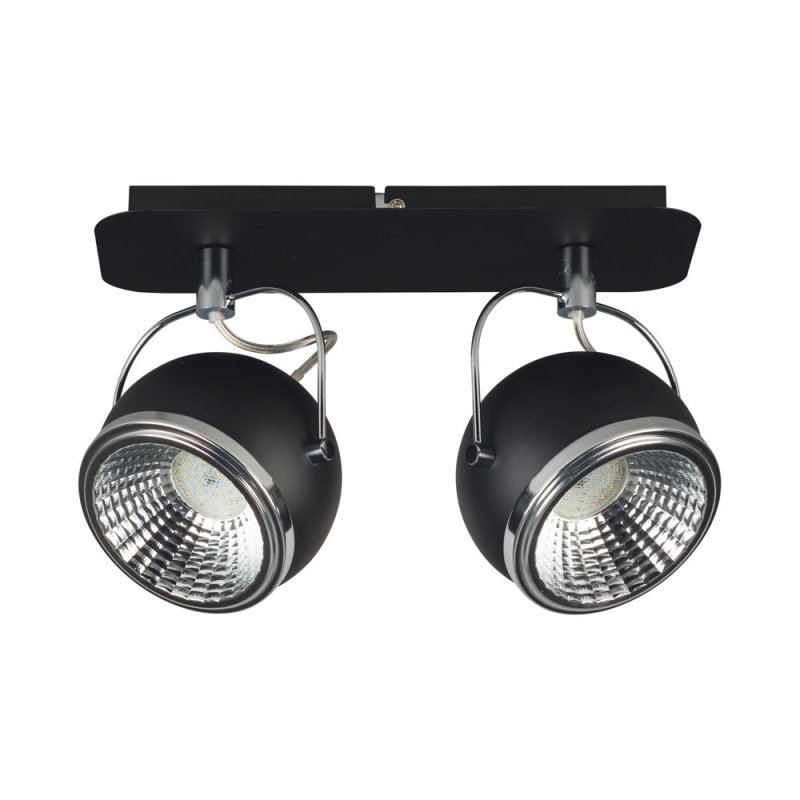 Ball Listwa Sufitowa incl. 2xGU10 LED 6W Czarny