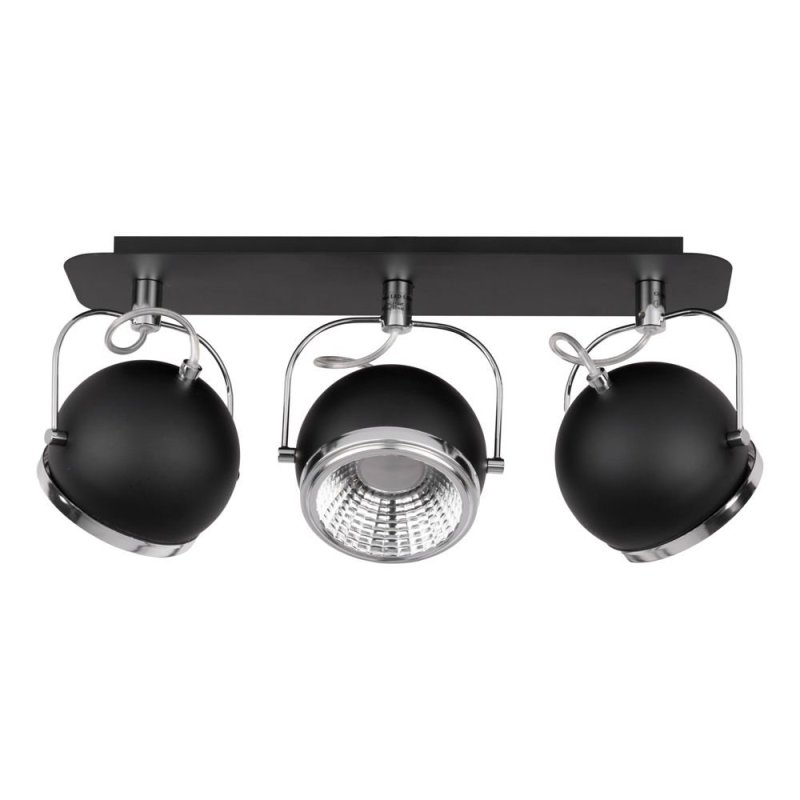Ball Listwa Sufitowa incl. 3xGU10 LED 6W Czarny