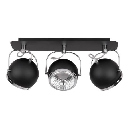 Ball Listwa Sufitowa incl. 3xGU10 LED 6W Czarny